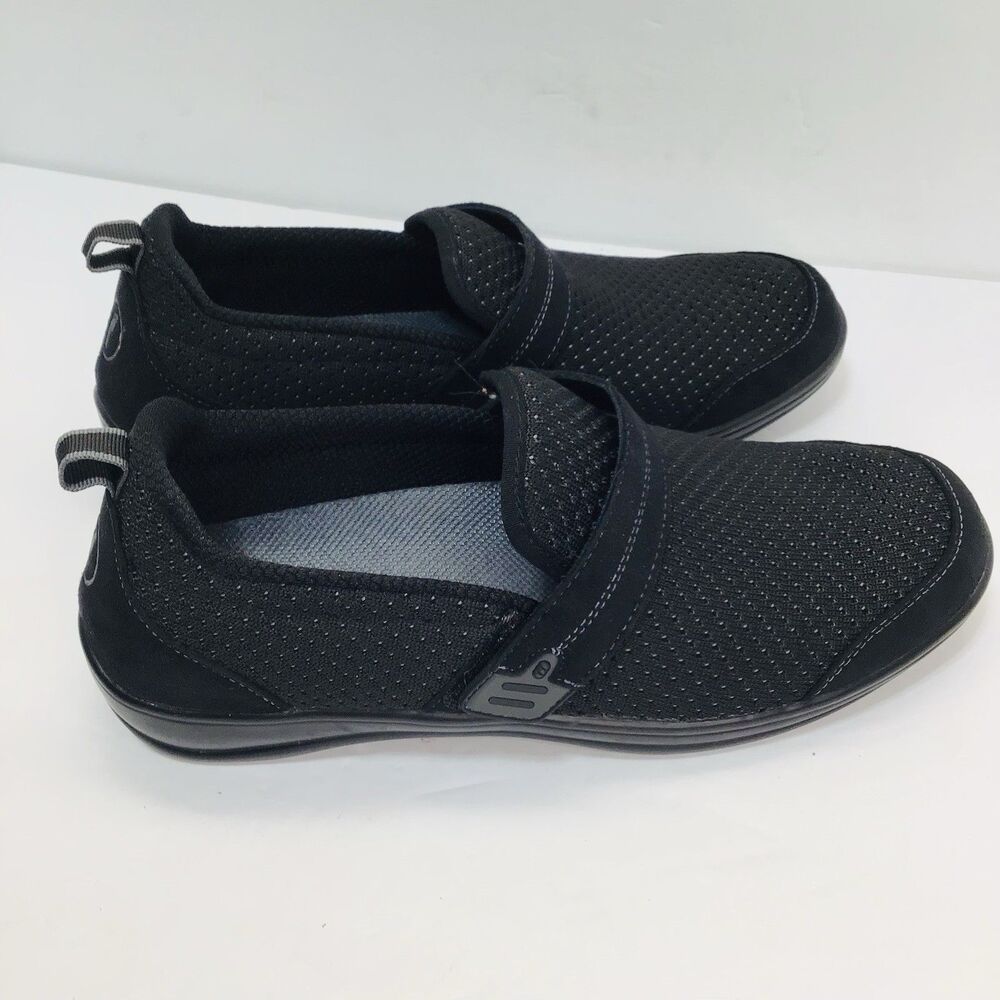 Orthofeet 821 Quincy Women’s 11.5 Med Black Walking Shoes Comfort Loafers